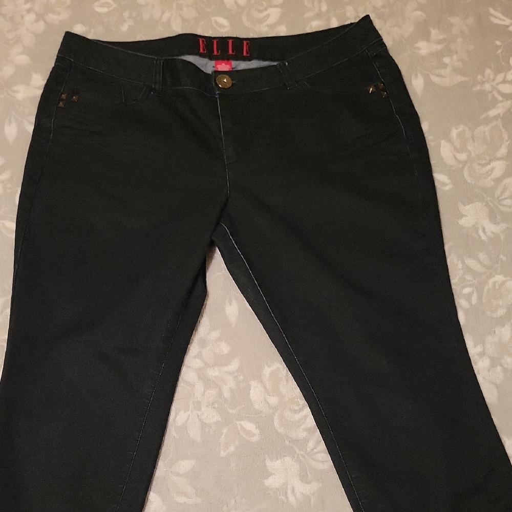 Elle Women's Classic Black Flare Jeans